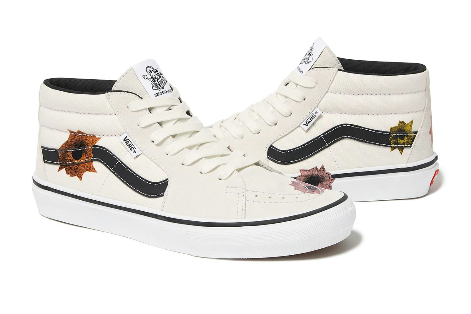 Supreme x Nate Lowman x Vans Skate Grosso Mid "Sail"