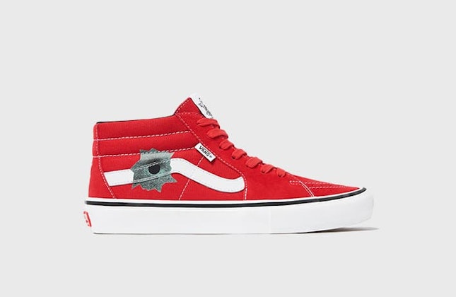 Supreme x Nate Lowman x Vans Skate Grosso Mid "Red"