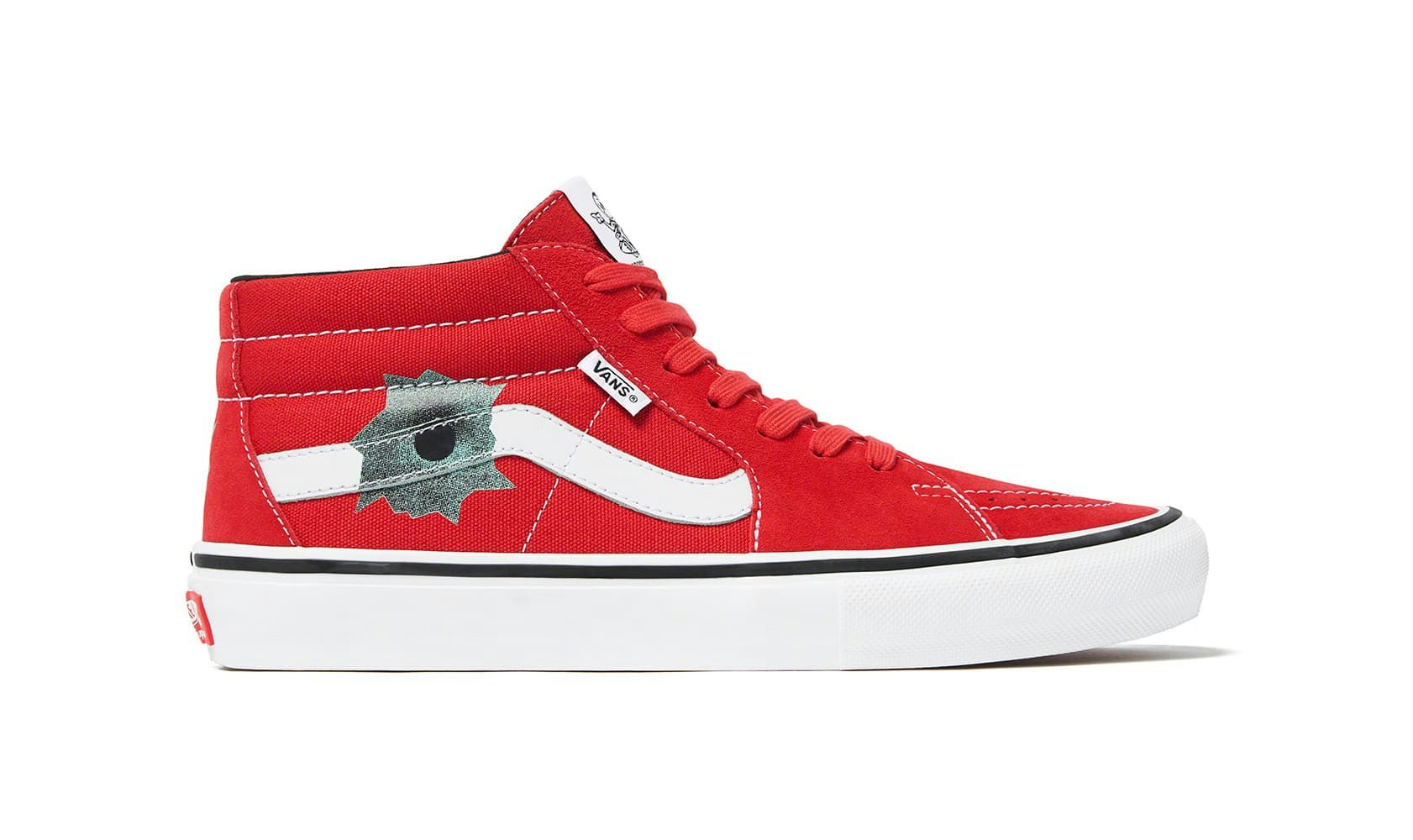 Supreme x Nate Lowman x Vans Skate Grosso Mid "Red"