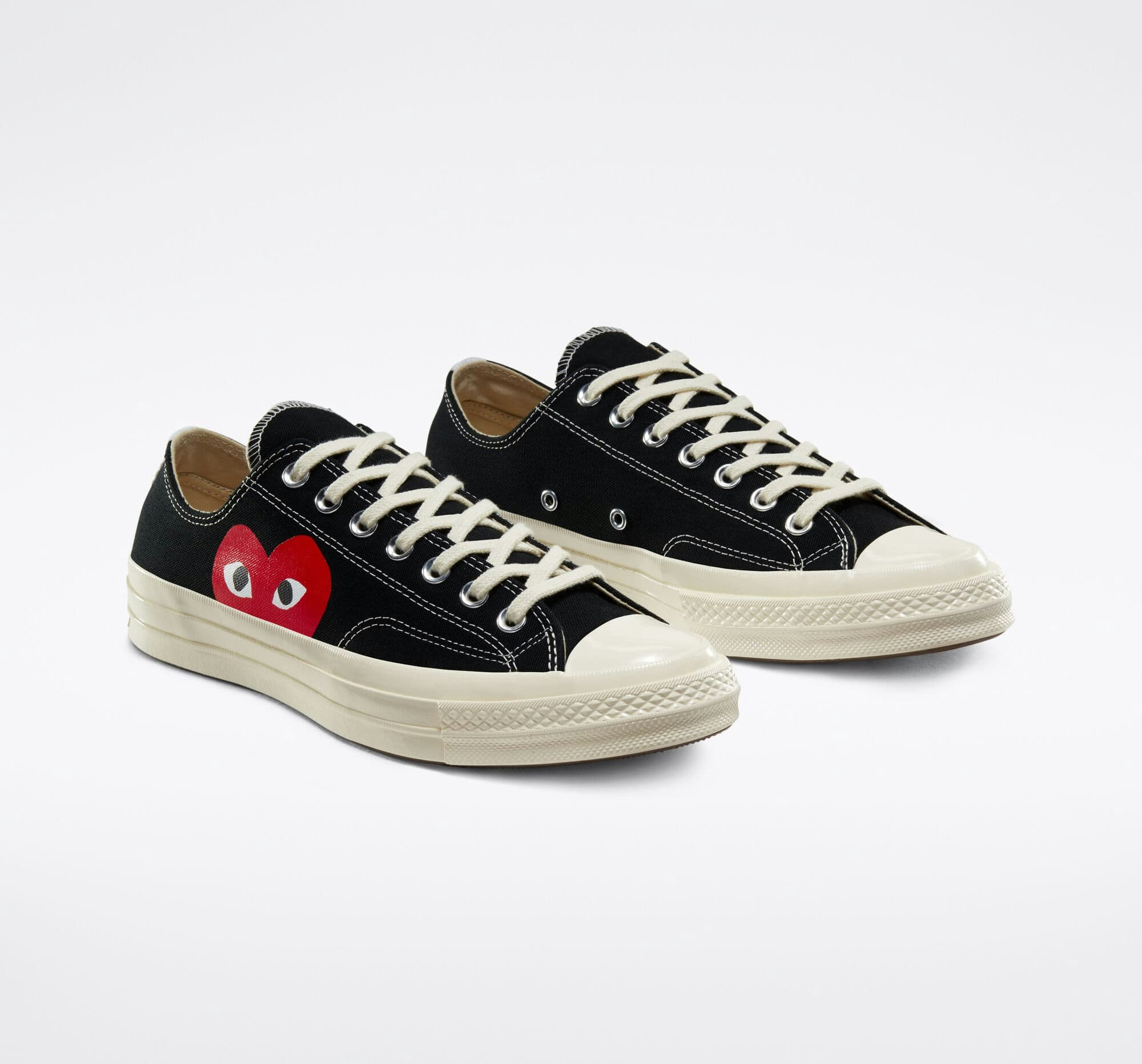 Comme des Garçons x Converse Chuck 70 Low "Mono Heart" (Black)