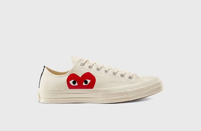 Comme des Garçons x Converse Chuck 70 Low "Mono Heart" (Sail) Comme des Garçons x Converse Chuck 70 Low "Mono Heart" (Sail)
