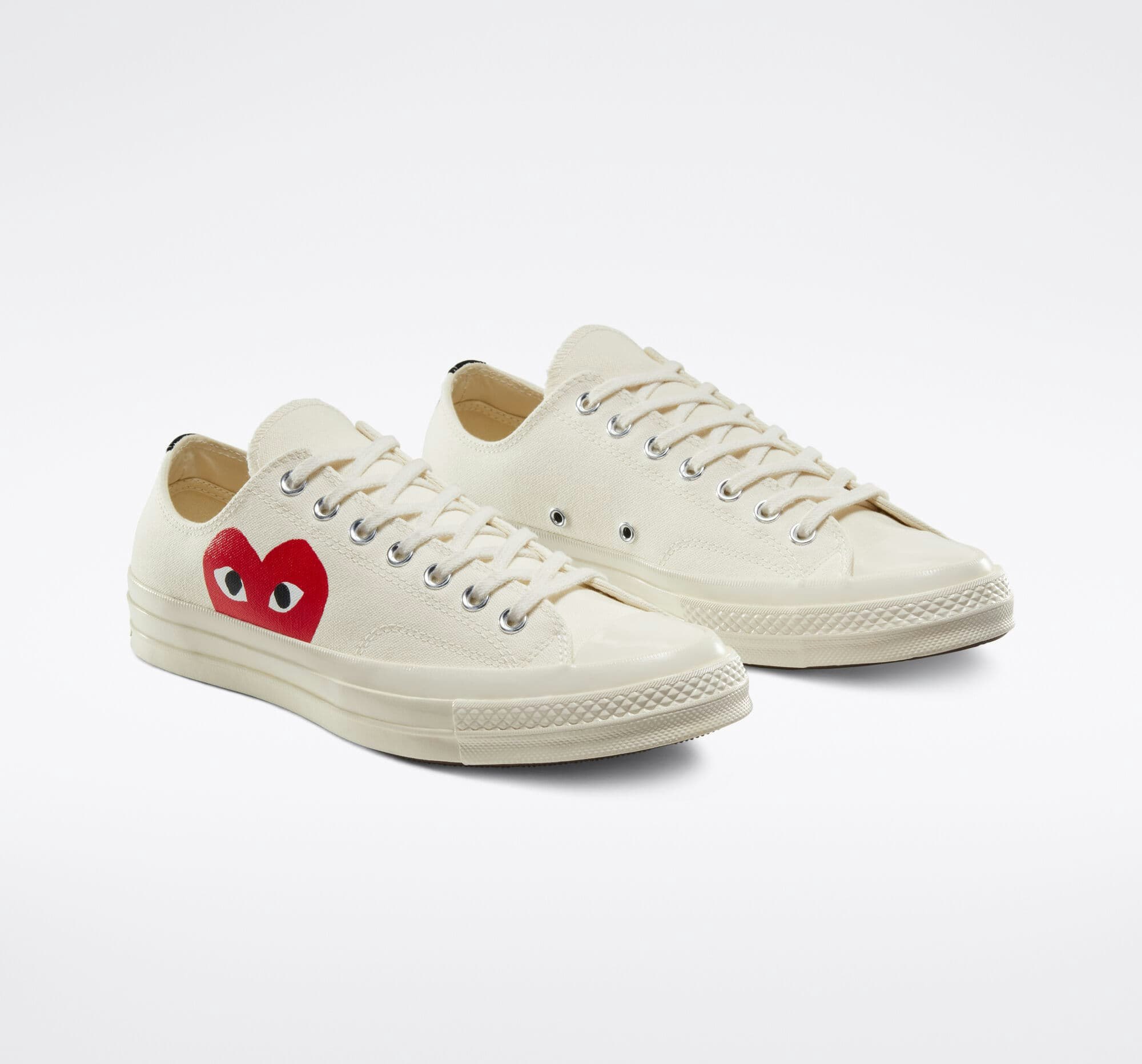 Comme des Garçons x Converse Chuck 70 Low "Mono Heart" (Sail)