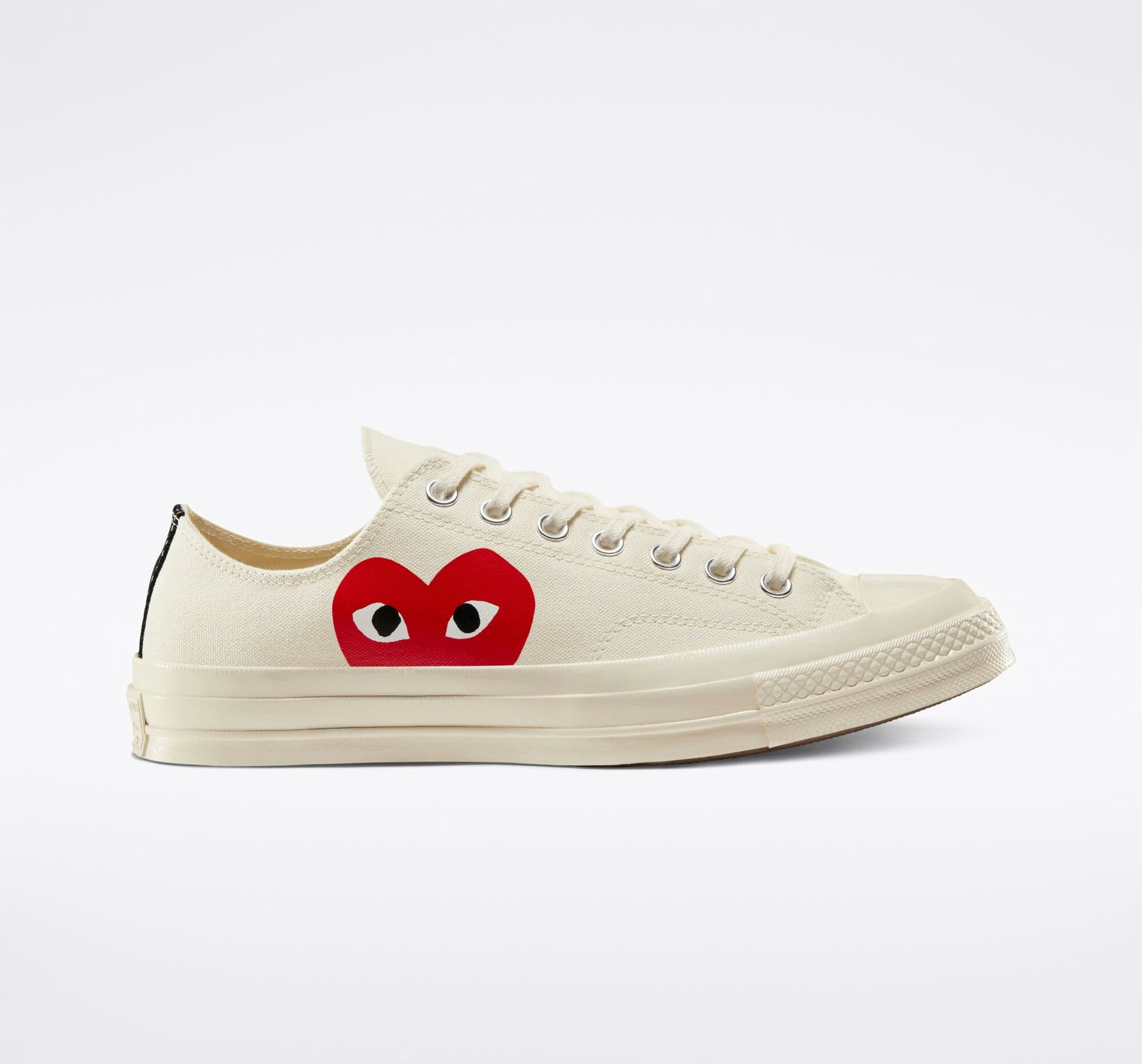 Comme des Garçons x Converse Chuck 70 Low "Mono Heart" (Sail)