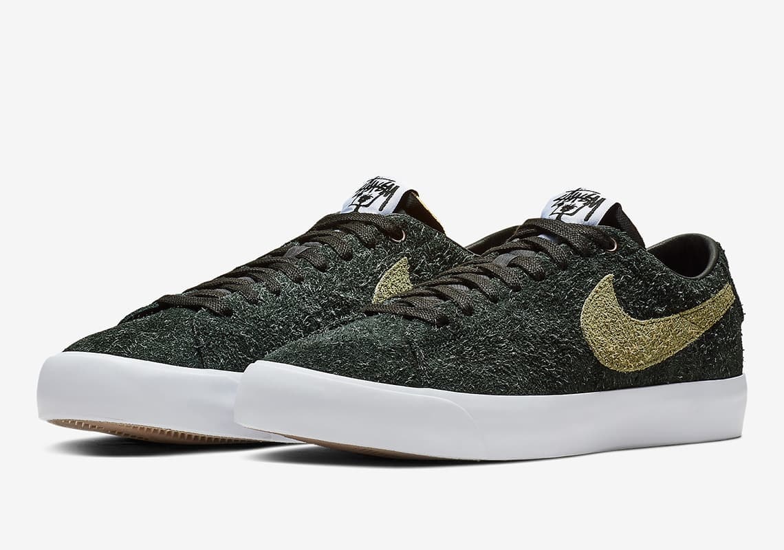 Stüssy x Terps x Nike SB Zoom Blazer Low "Palm Green"