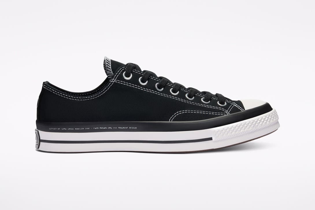 Moncler x Fragment x Converse Chuck 70 Ox (Black)