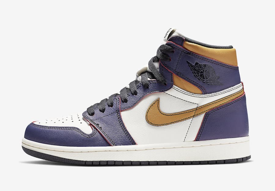 La lakers jordan 1 hotsell