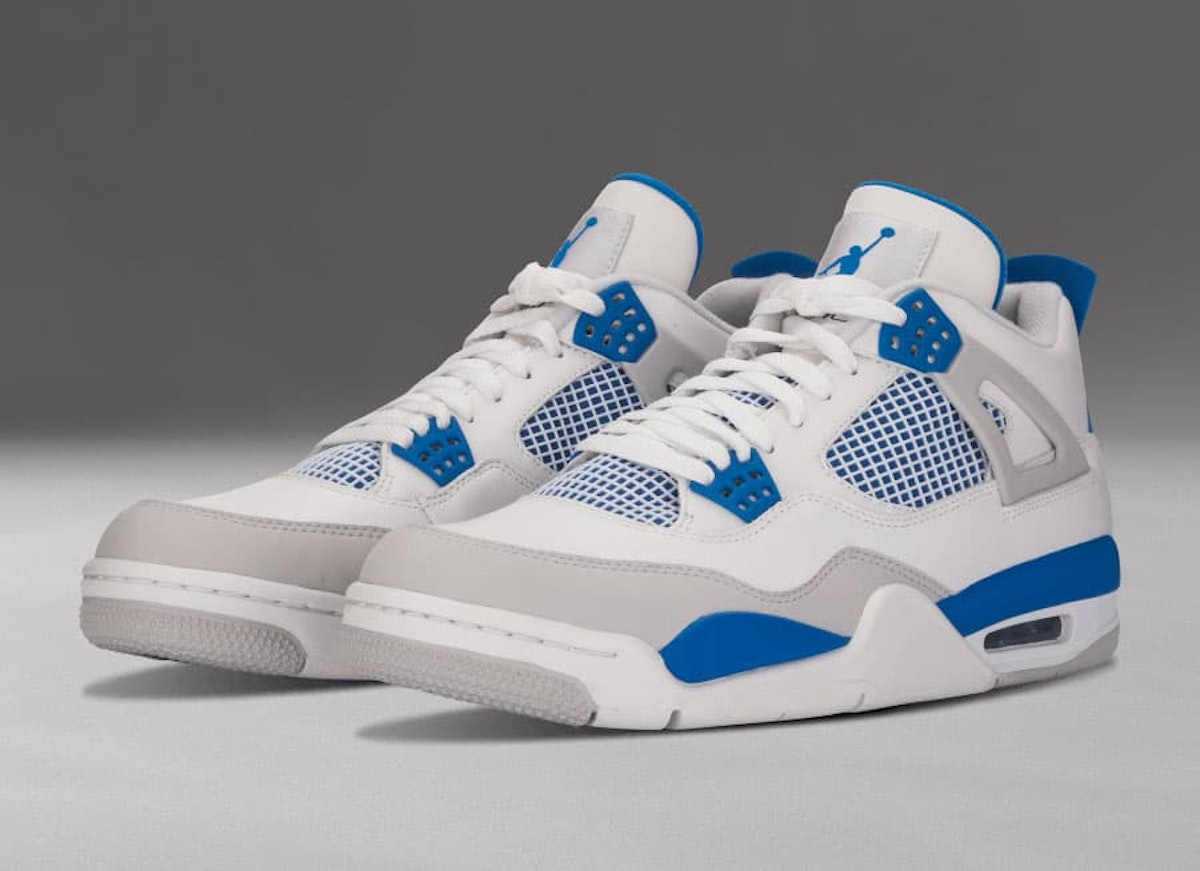 blue military jordan 4