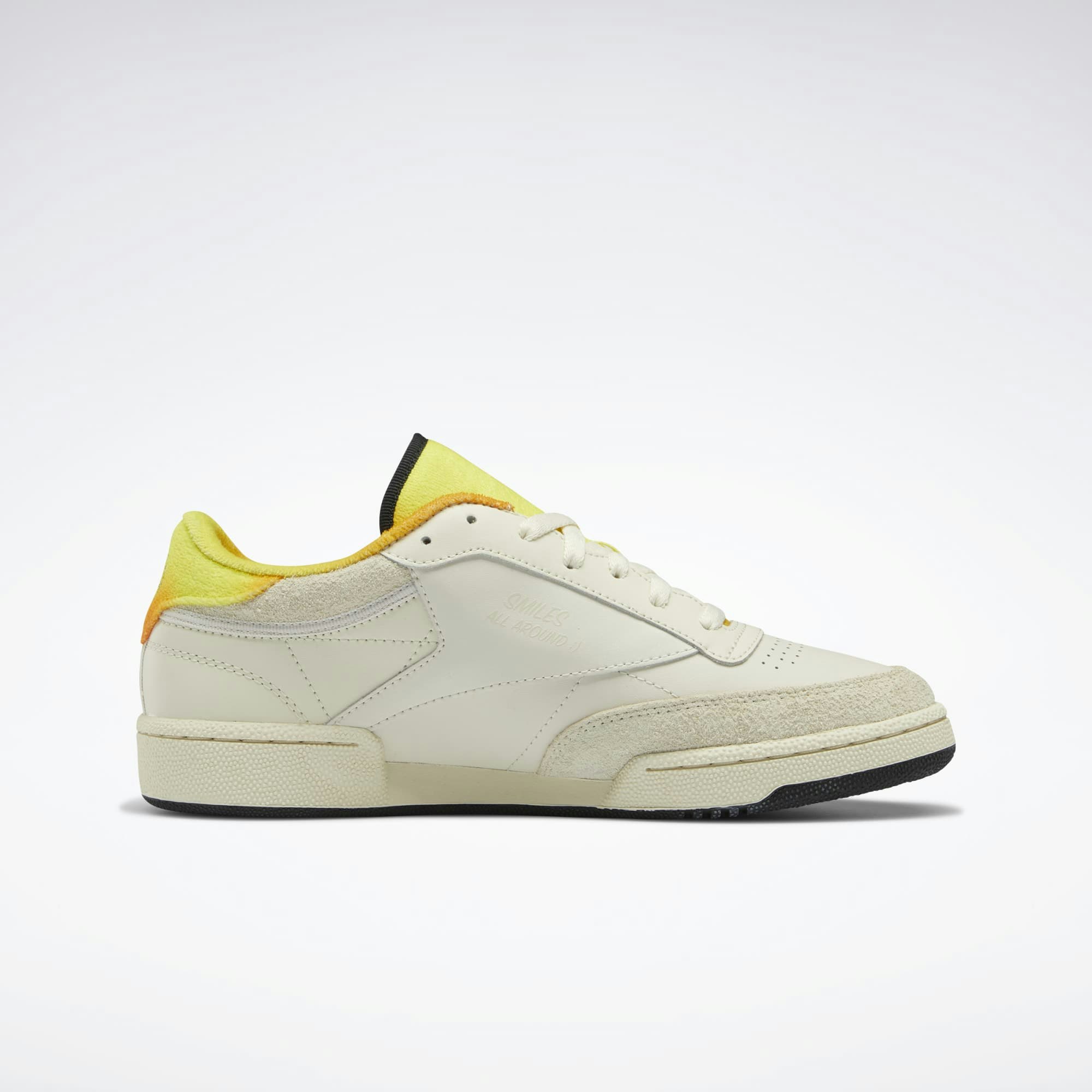 Smiley x Reebok Club C 85 "Trek Gold"