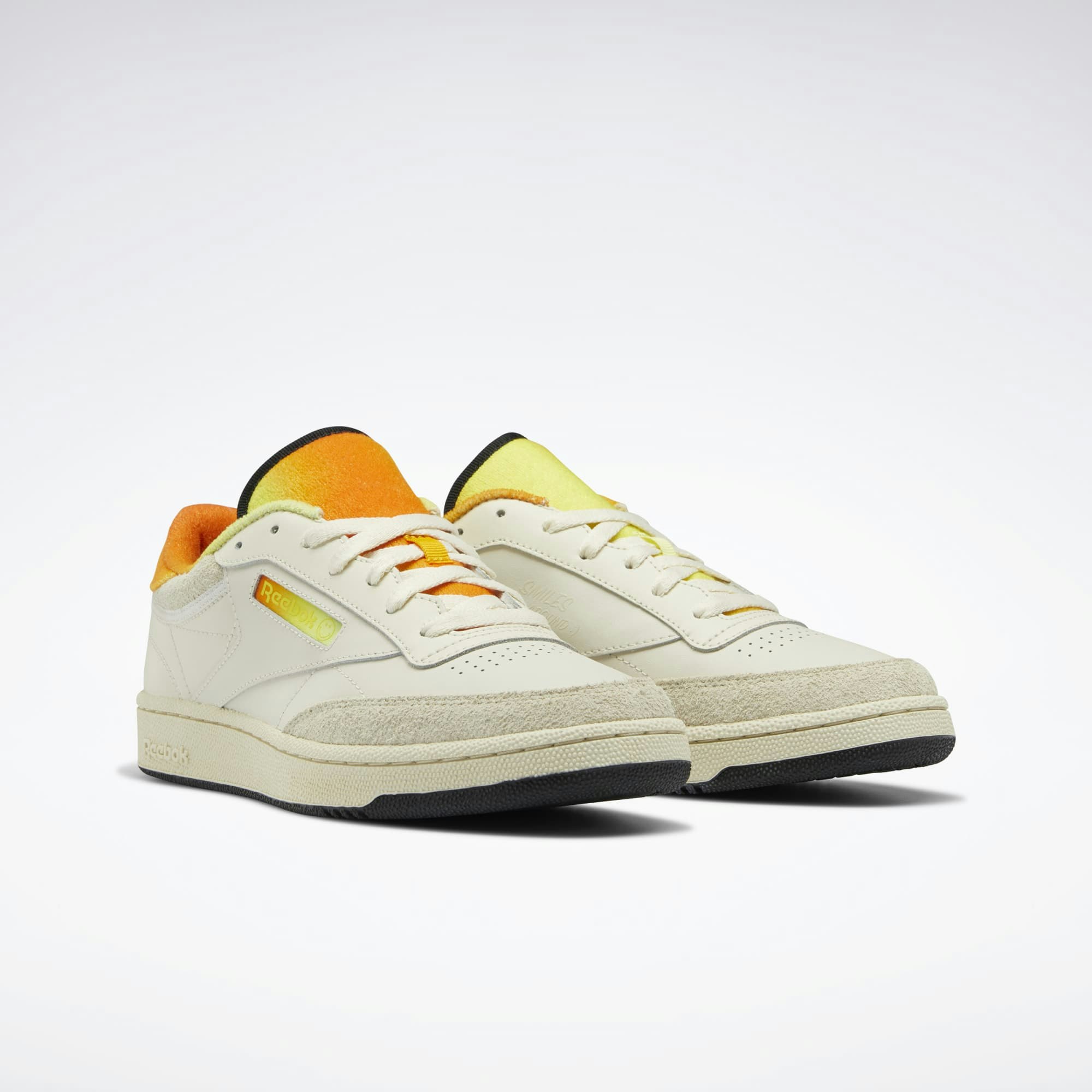 Smiley x Reebok Club C 85 "Trek Gold"