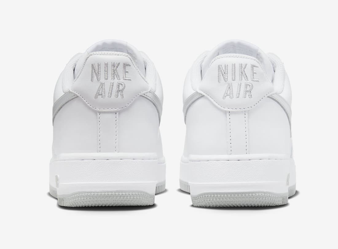white air force 1 with silver swoosh
