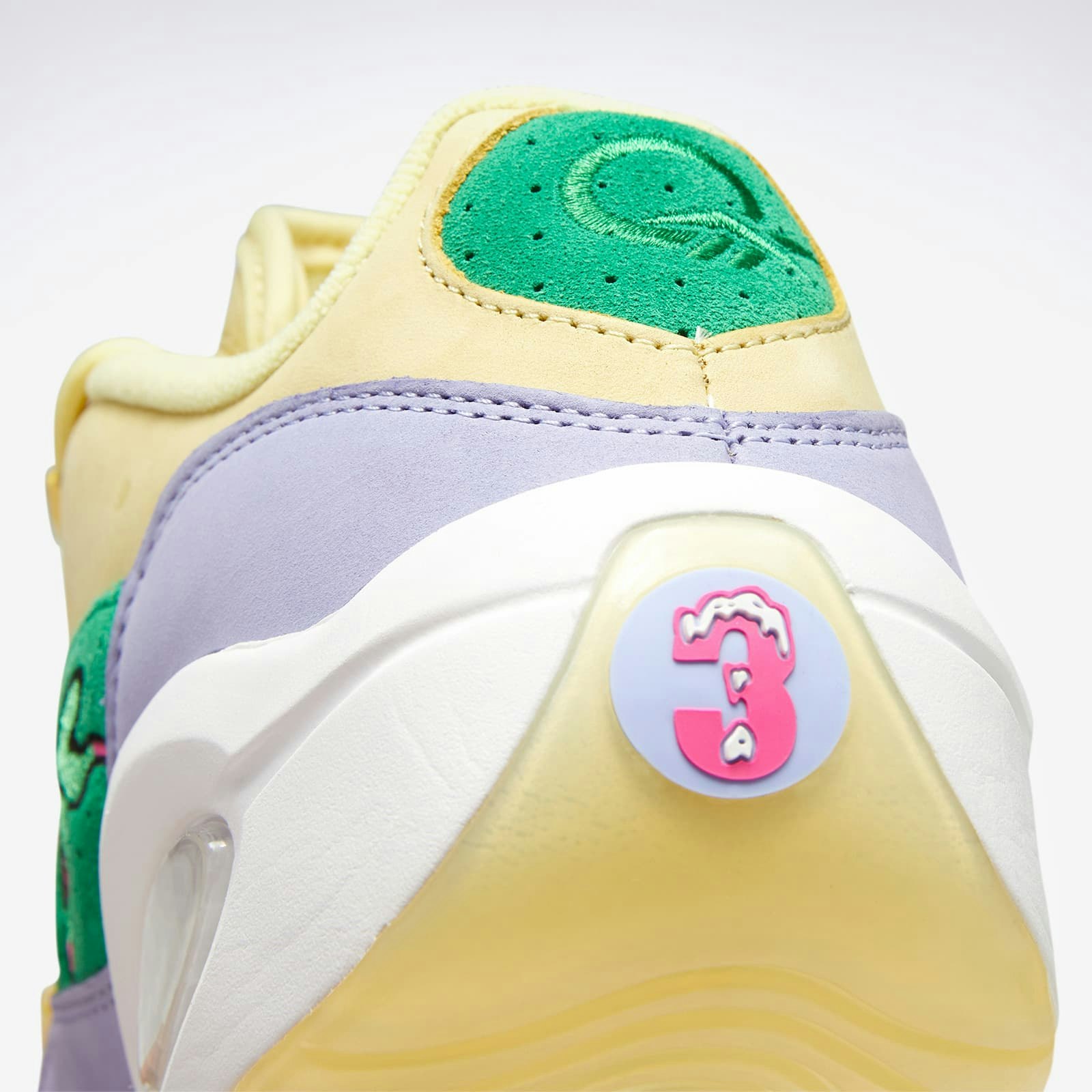 BBC x Reebok Questions Low "Ice Cream Running Dog" (Yellow Green)