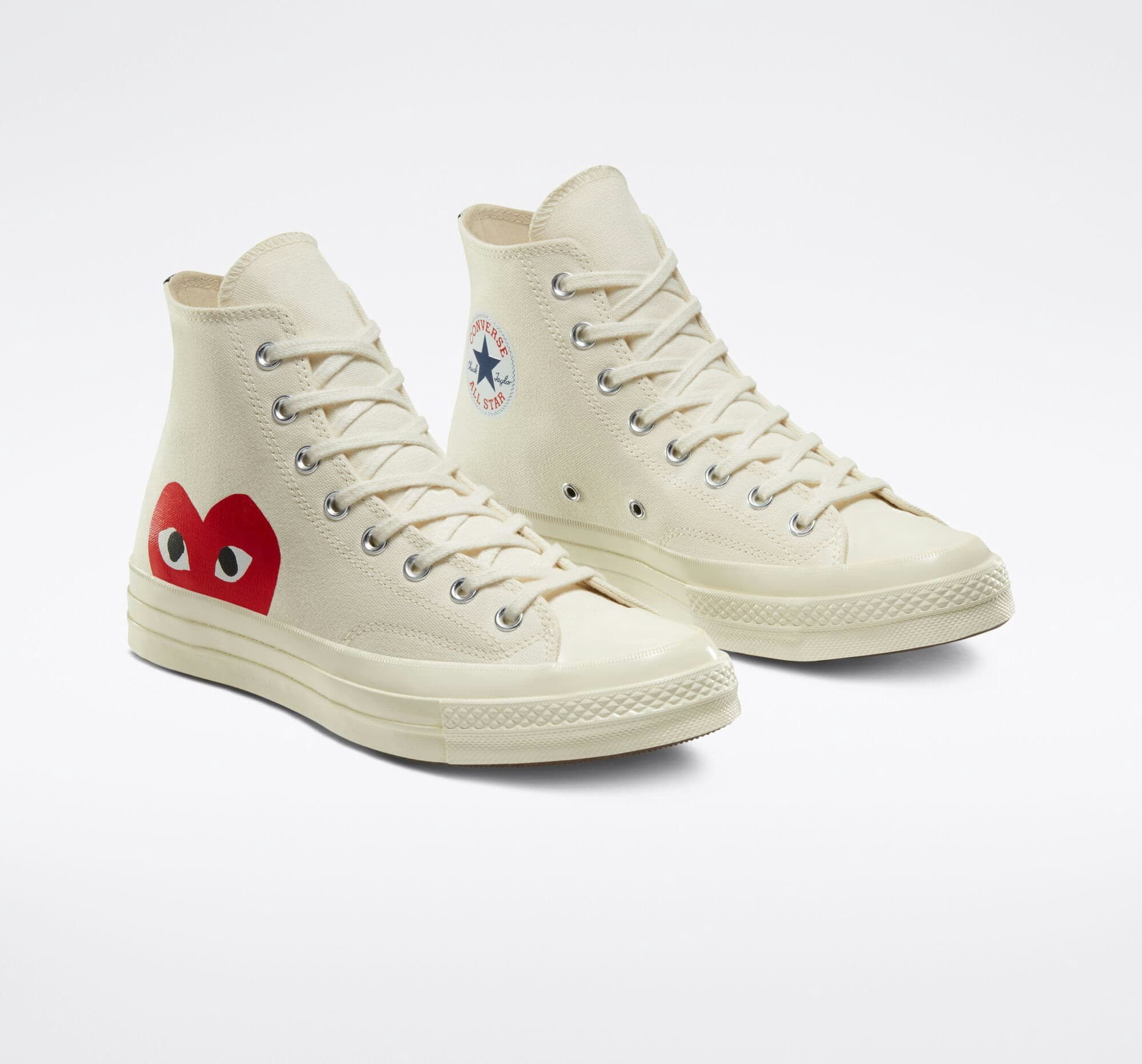 Comme des Garçons x Converse Chuck 70 "Mono Heart" (Sail)