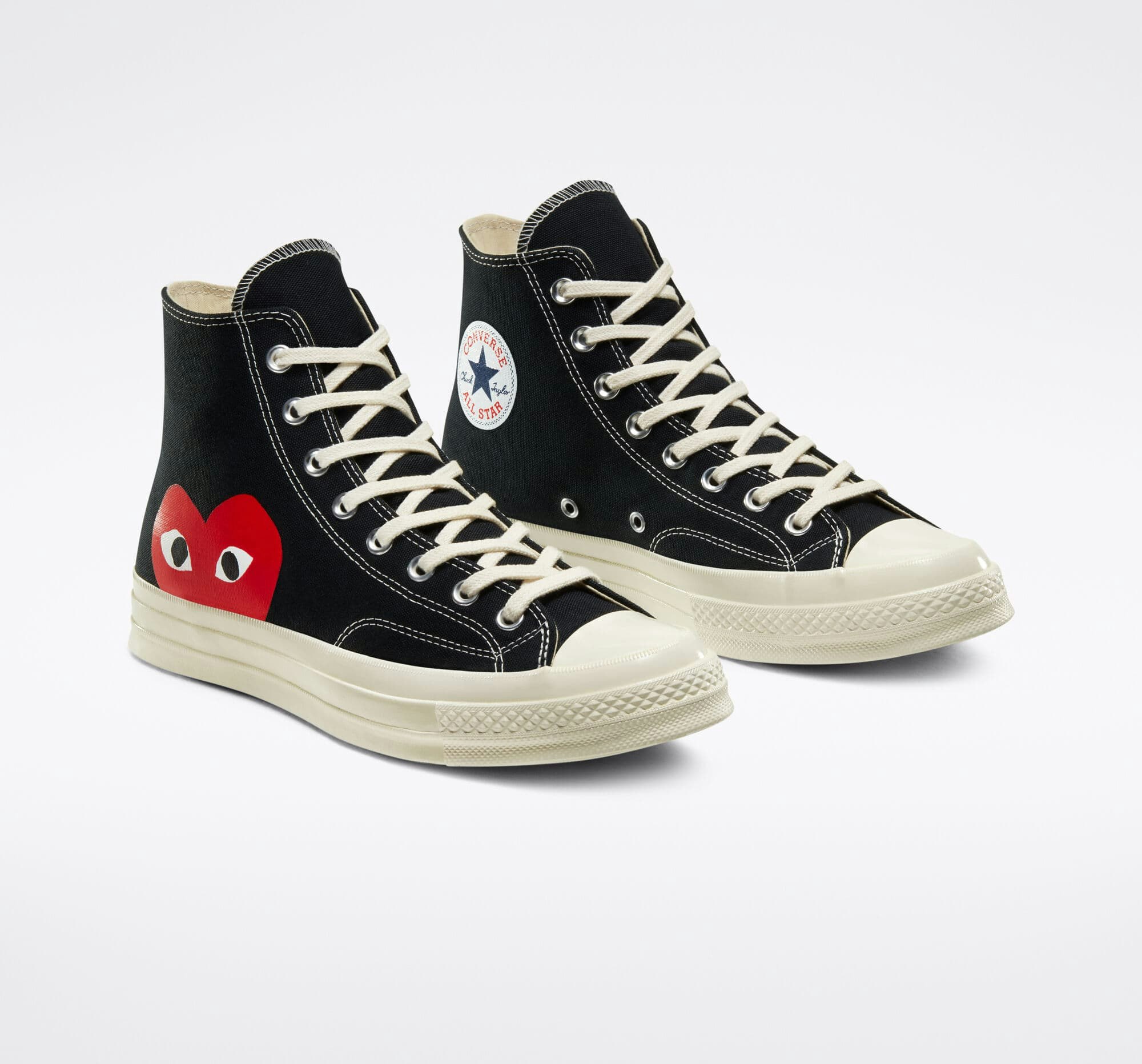 Comme des Garçons x Converse Chuck 70 "Mono Hearth" (Black)