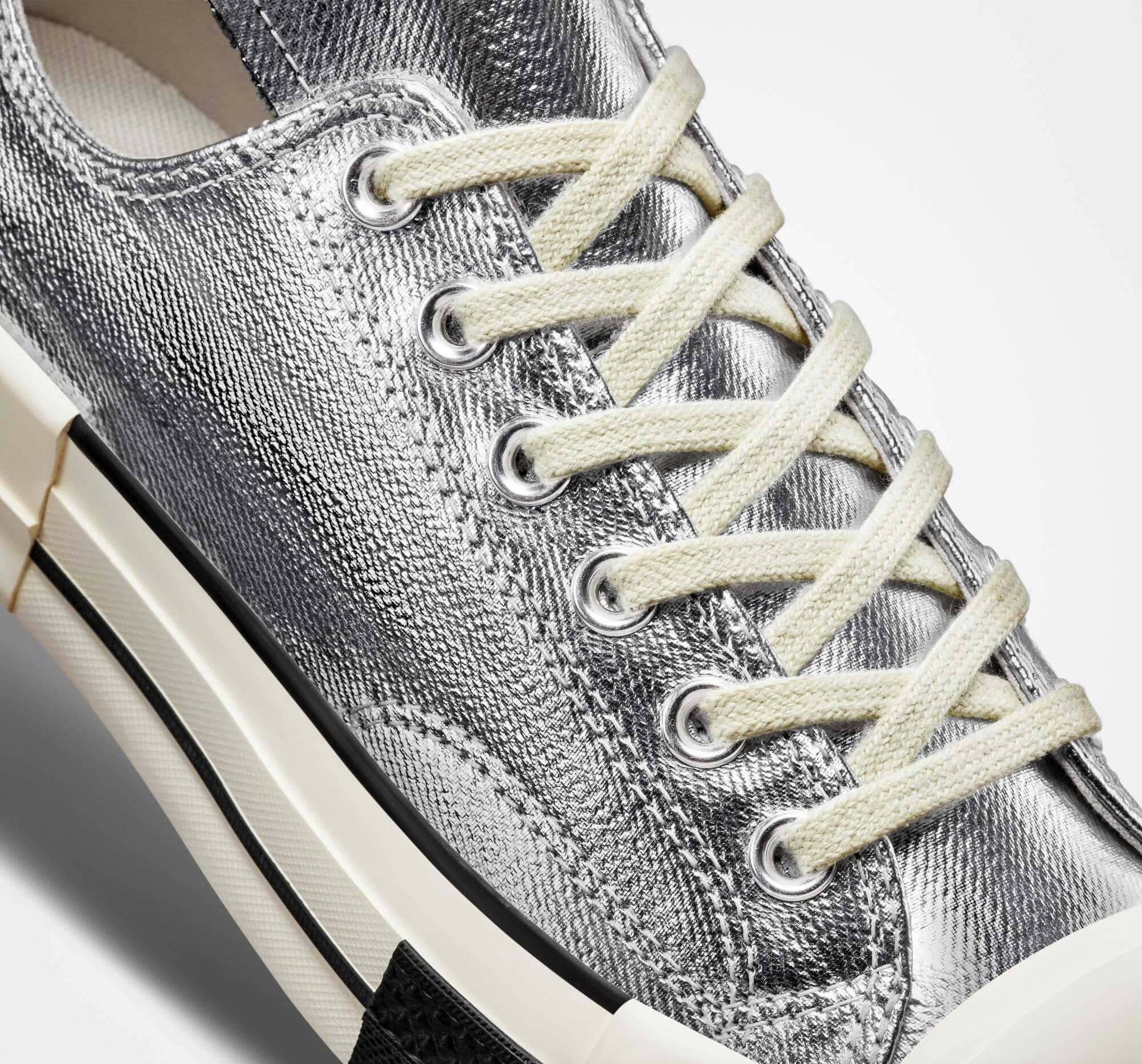 Rick Owens x Converse Chuck 70 Low "Metallic Silver"