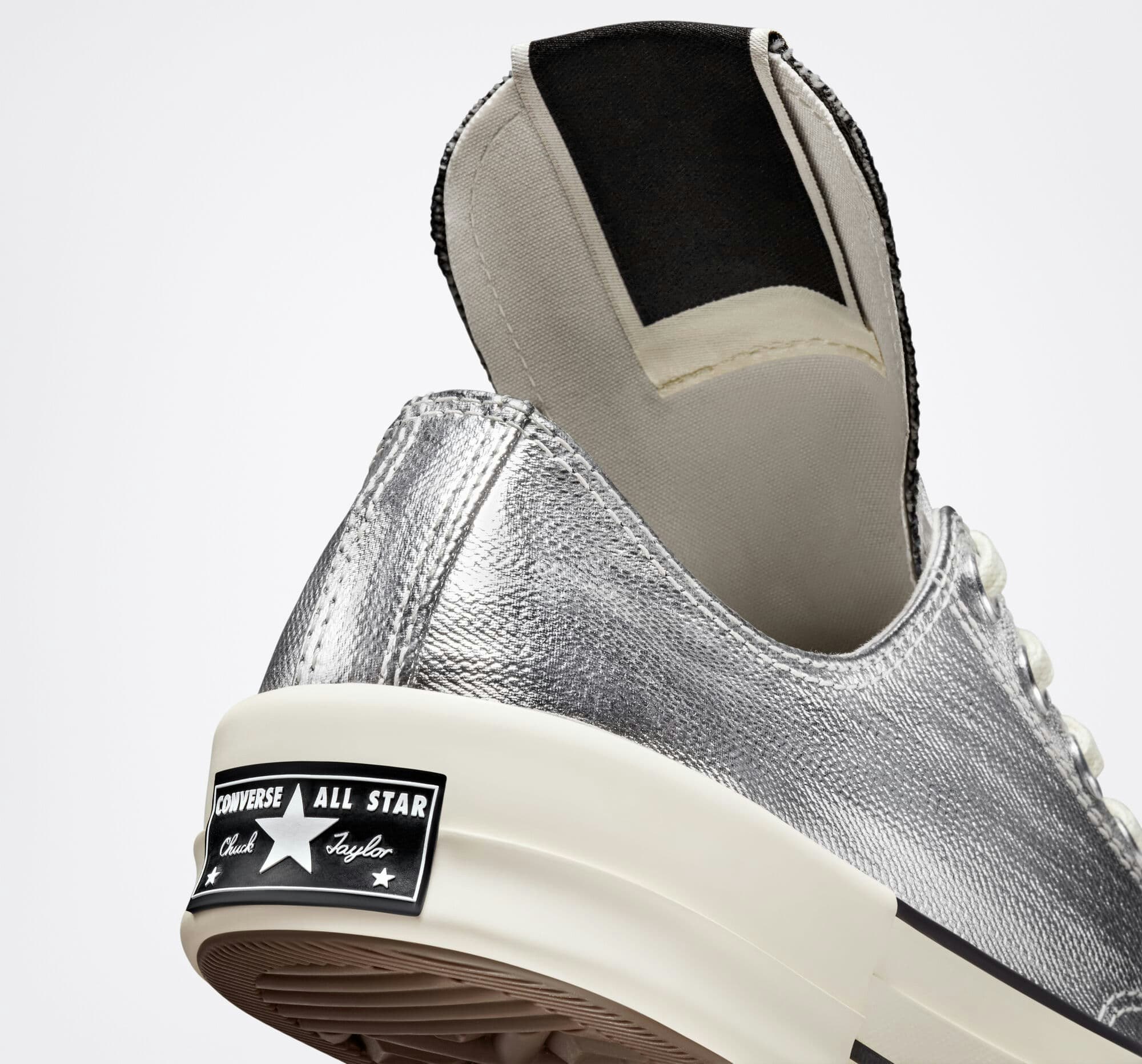 Rick Owens x Converse Chuck 70 Low "Metallic Silver"