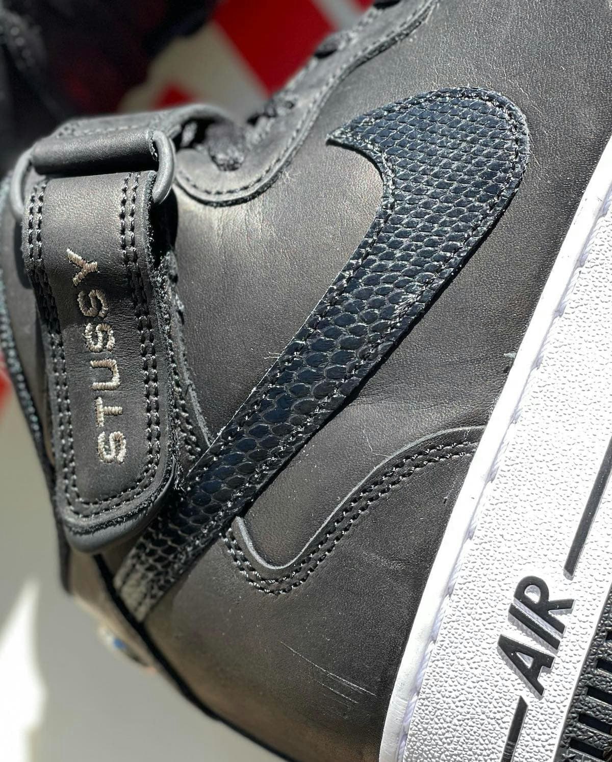 Stüssy x Nike Air Force 1 Mid "Black"