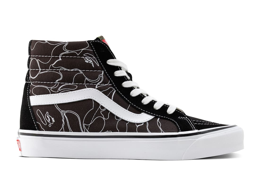 BAPE x Vans Sk8-Hi 38 DX "Black Camo"