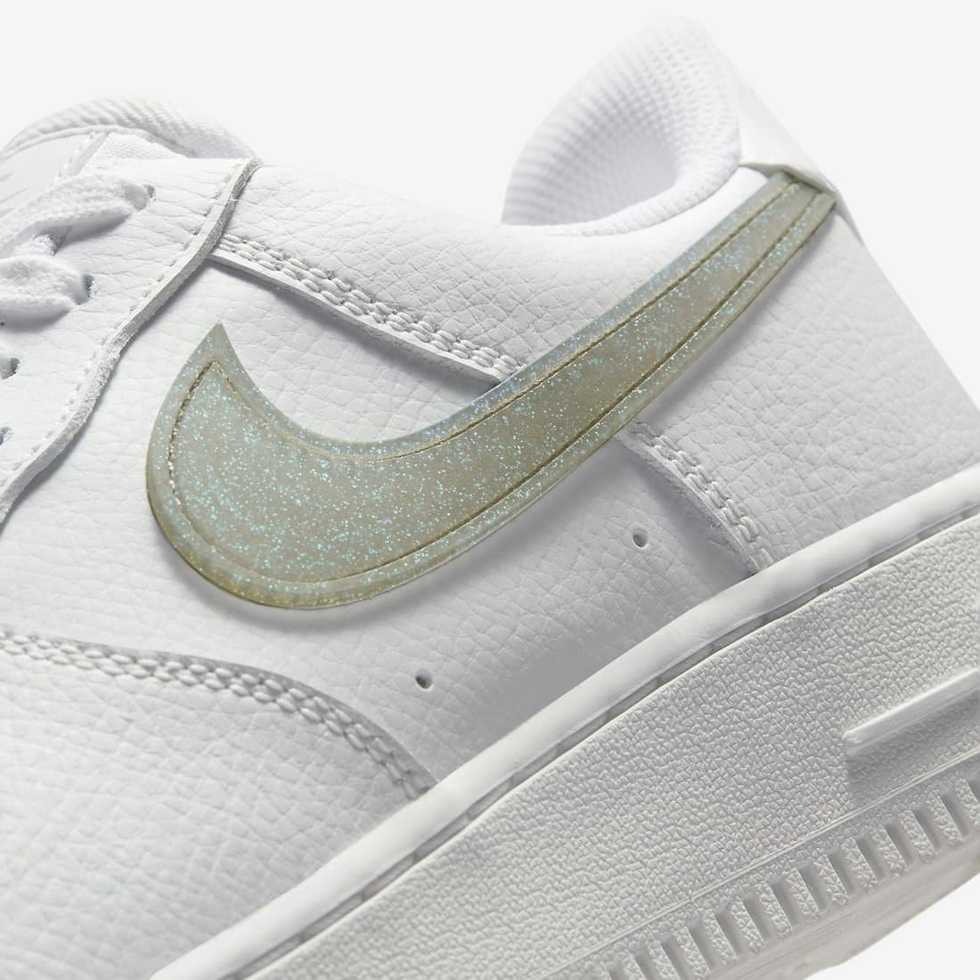 Nike Air Force 1 Low "Glitter Swoosh" (Gold)