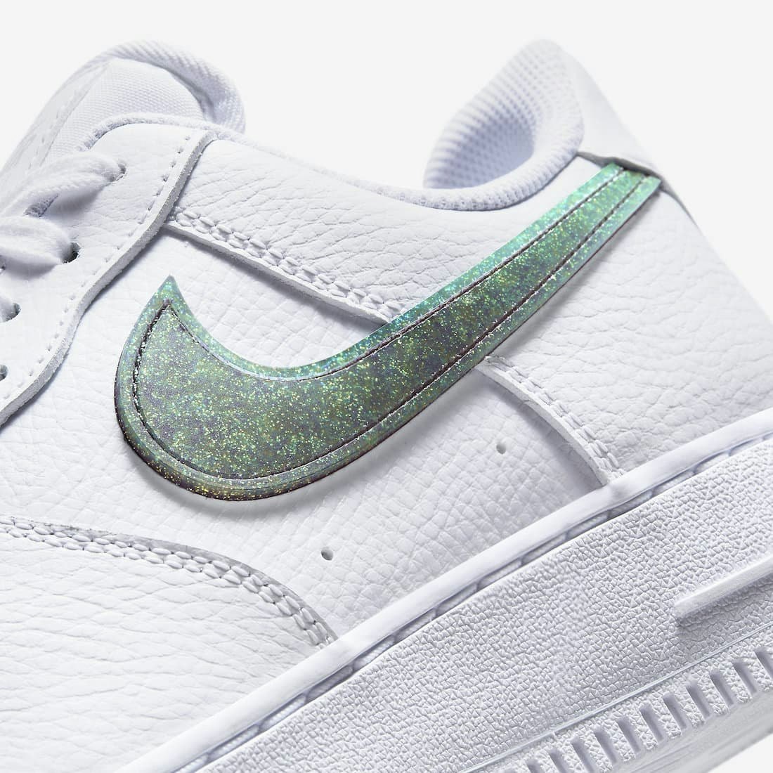 Nike Air Force 1 Low "Glitter Swoosh" (Green)