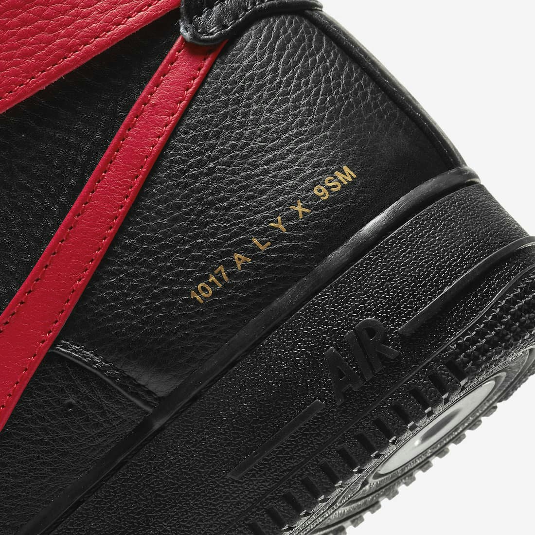 Alyx x Nike Air Force 1 High "University Red Swoosh"