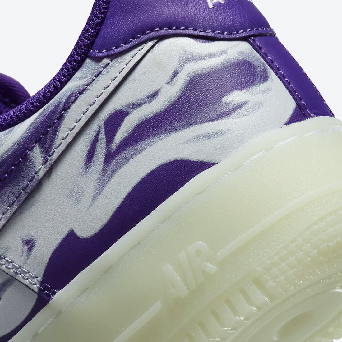 Nike Air Force 1 Low QS Skeleton Purple kaufen CU8067 500 HEAT MVMNT