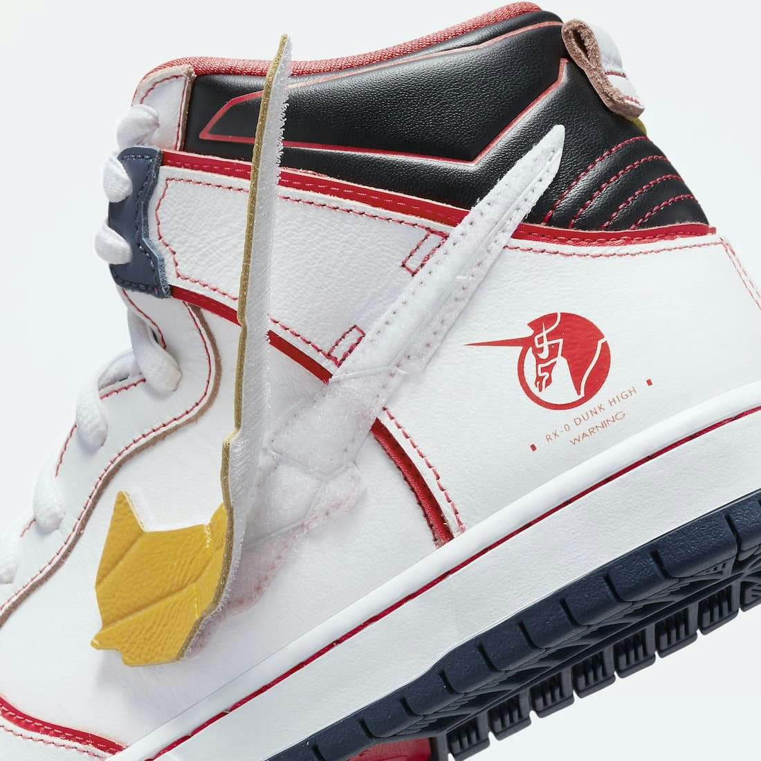 Gundam x Nike SB Dunk High "White Amarillo"