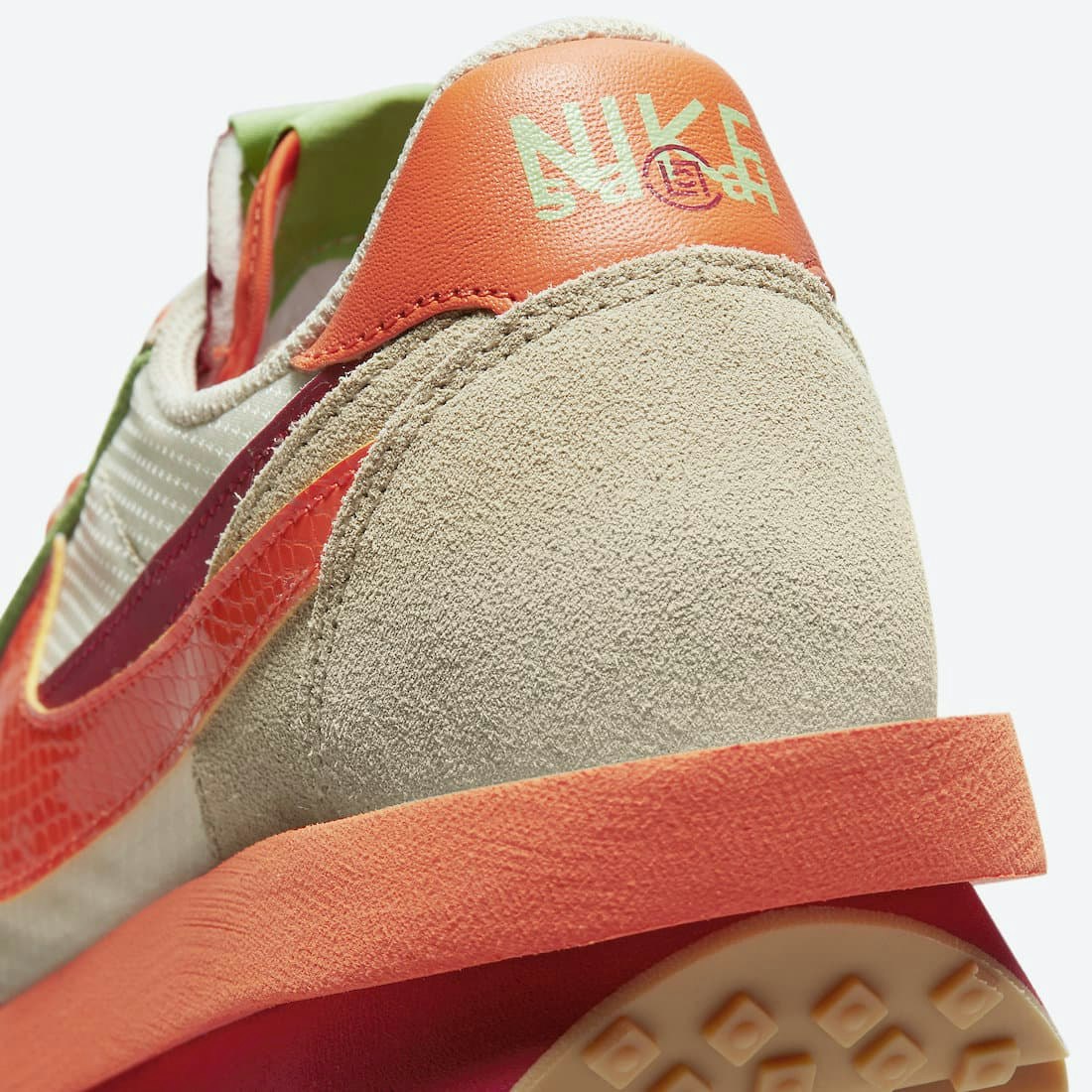 Clot x Sacai x Nike LDWaffle "Orange Blaze"