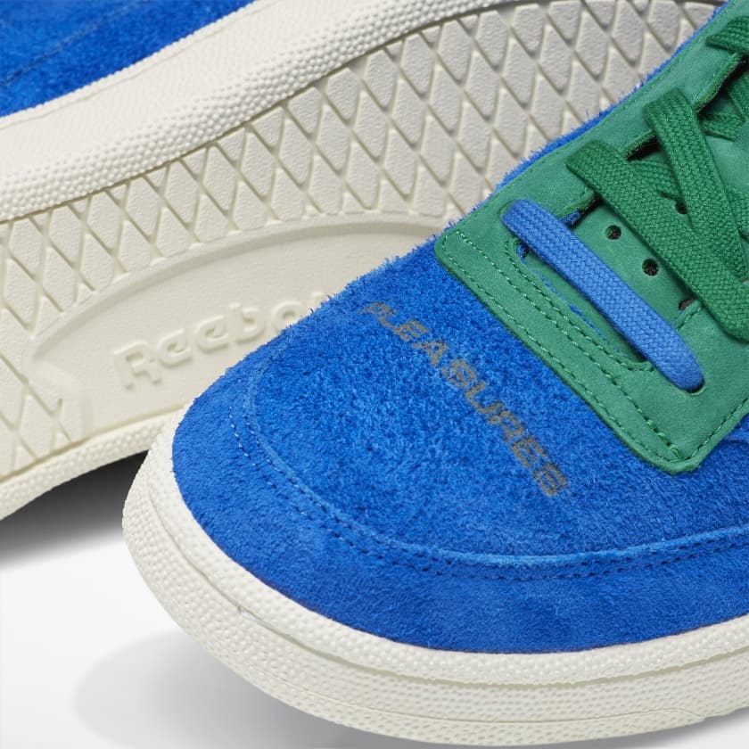 Pleasures x Reebok Club C 85 "Suede Blue"