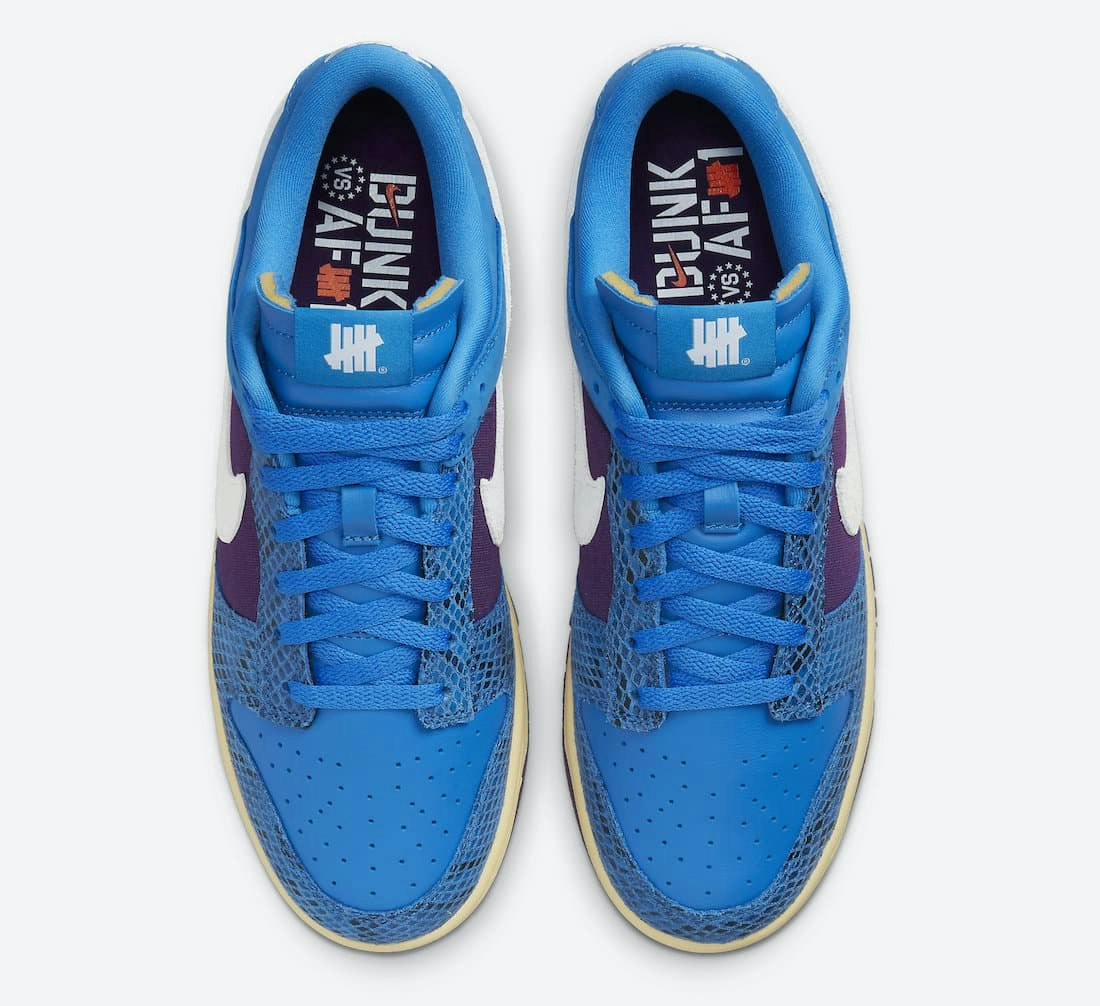Undefeated x Nike Dunk Low "Blue Purple"