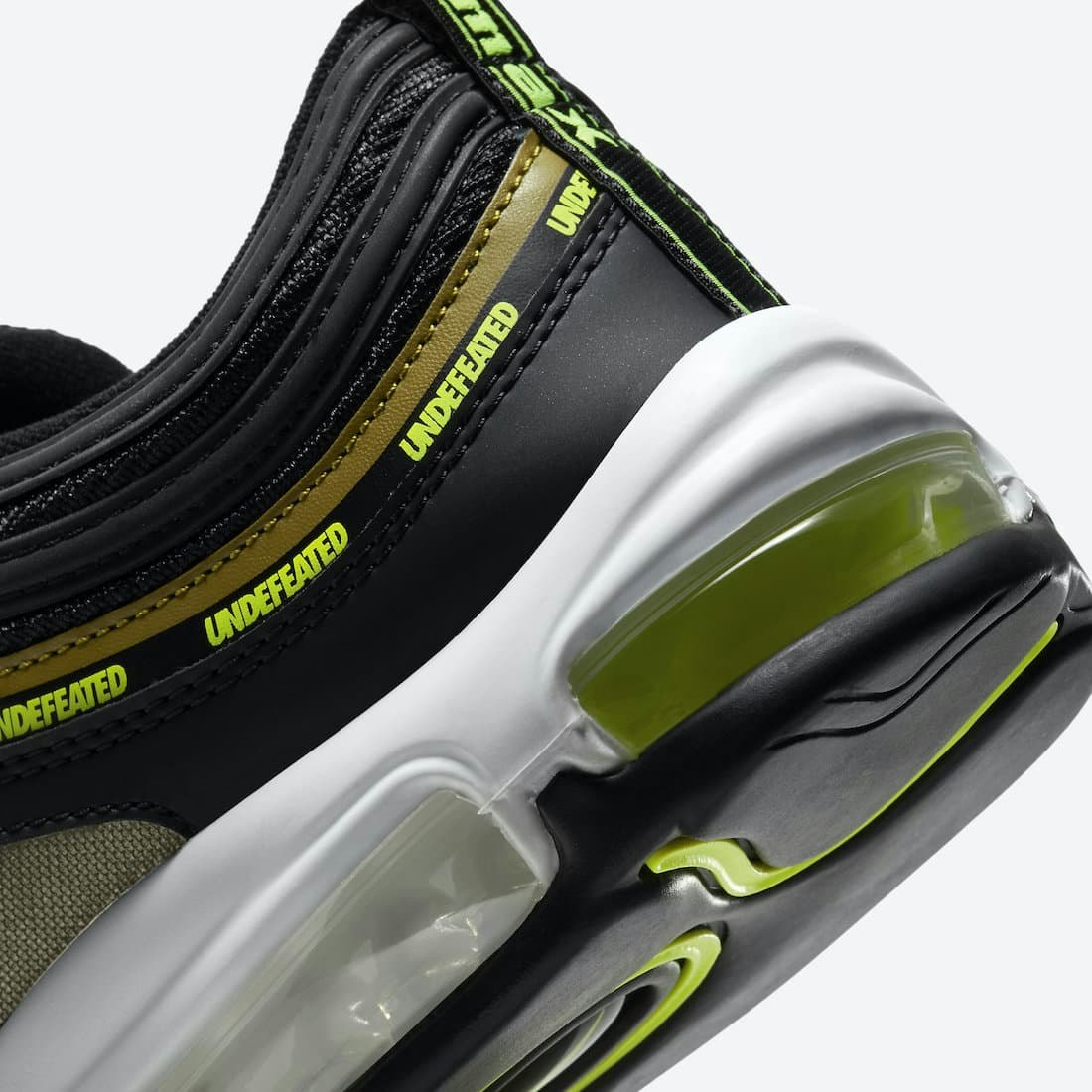 Undefeated x Nike Air Max 97 "Black Volt"