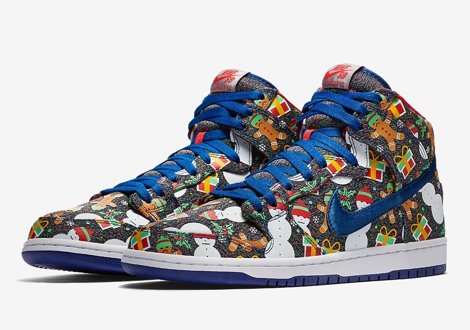 Concepts x Nike SB Dunk High "Ugly Christmas Sweater"