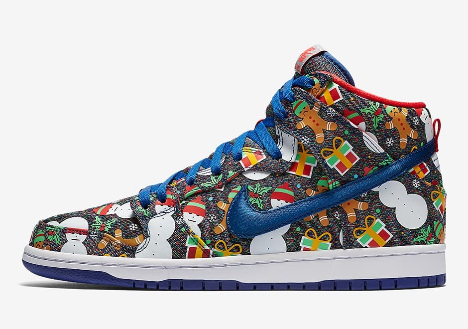 Concepts x Nike SB Dunk High "Ugly Christmas Sweater"