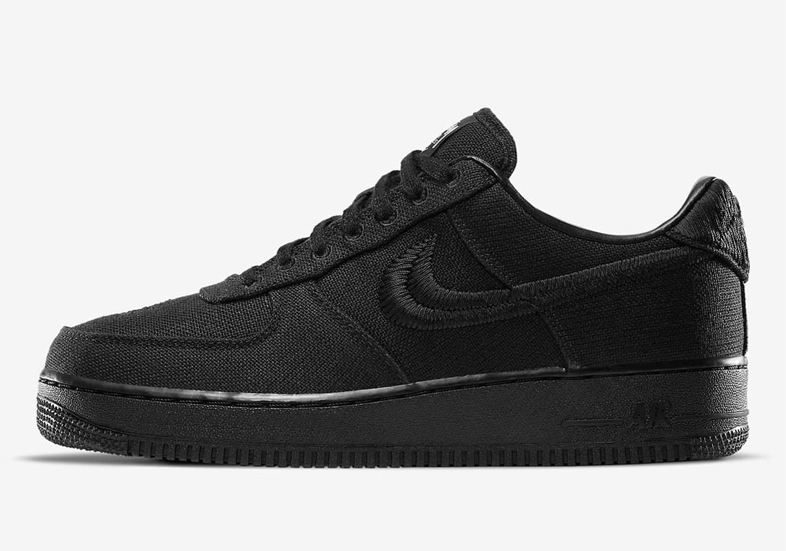 Stüssy x Nike Air Force 1 Low "Triple Black"