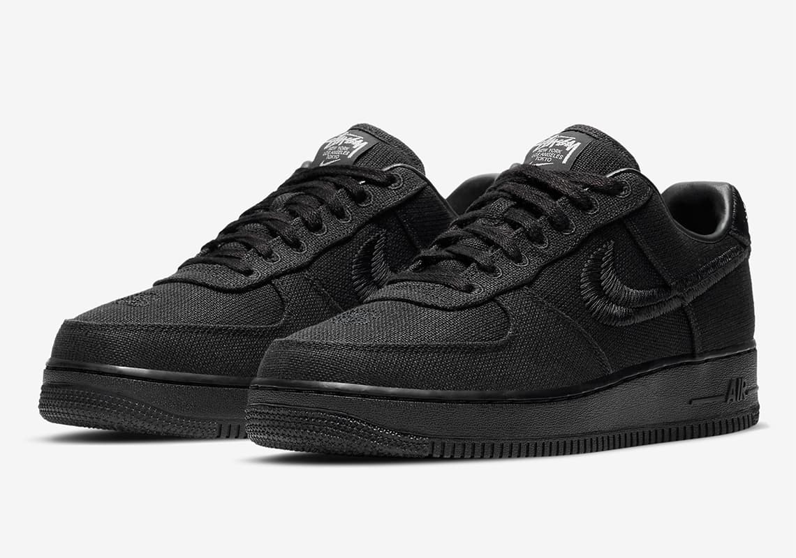 Stüssy x Nike Air Force 1 Low "Triple Black"