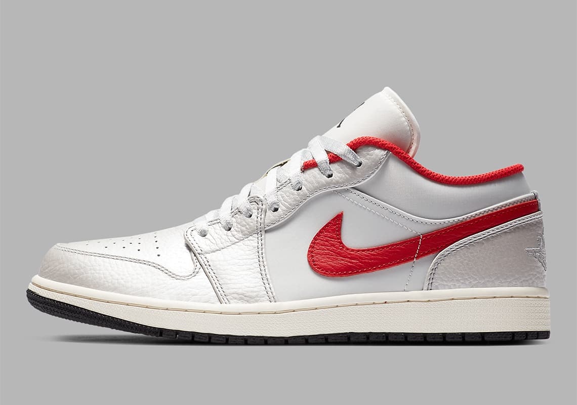 Air Jordan 1 Low "Night Track" (Red/White)