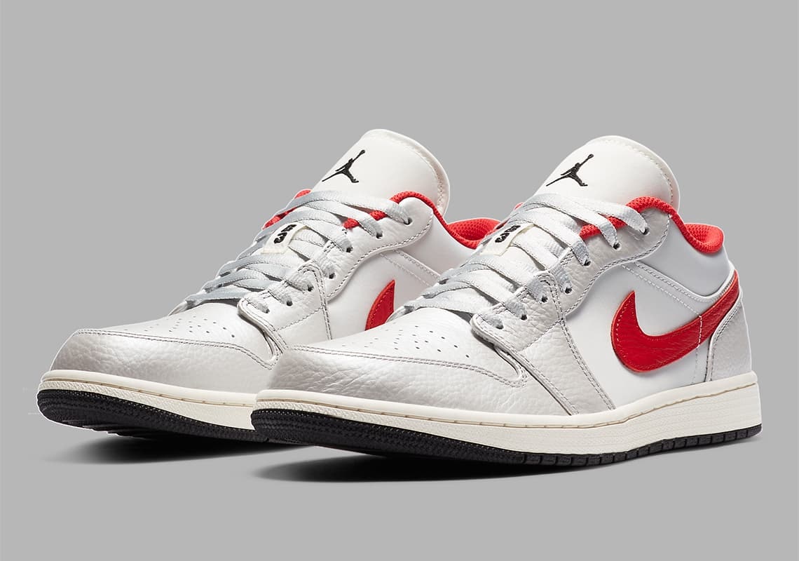 Air Jordan 1 Low "Night Track" (Red/White)