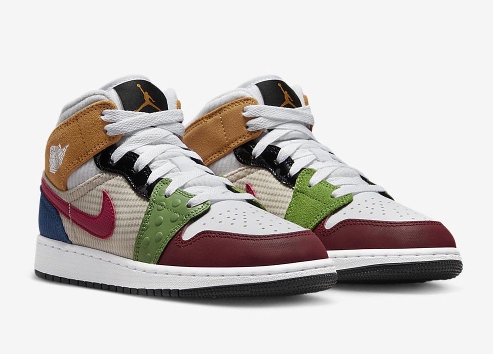 Air Jordan 1 Mid GS "Multi Patchwork"