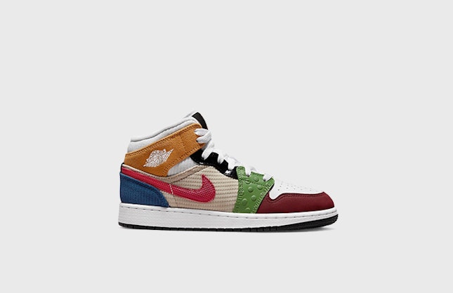 Air Jordan 1 Mid GS "Multi Patchwork"