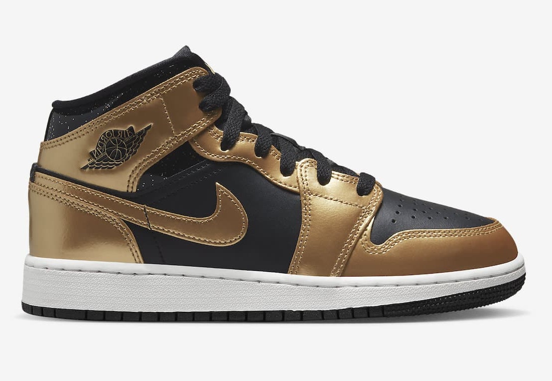 Air Jordan 1 Mid GS "Metallic Gold"