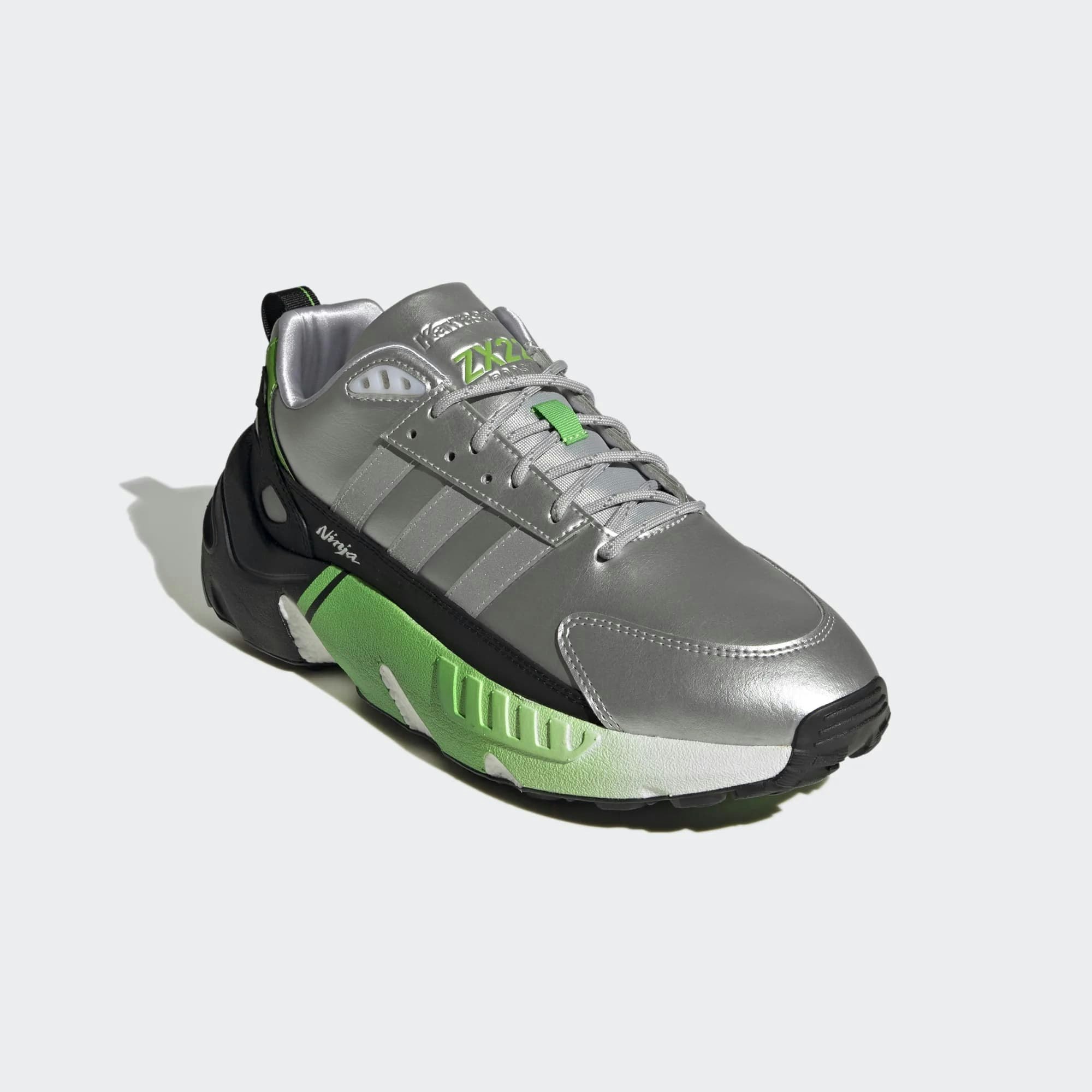 Kawasaki x adidas ZX22 "Silver Metallic"