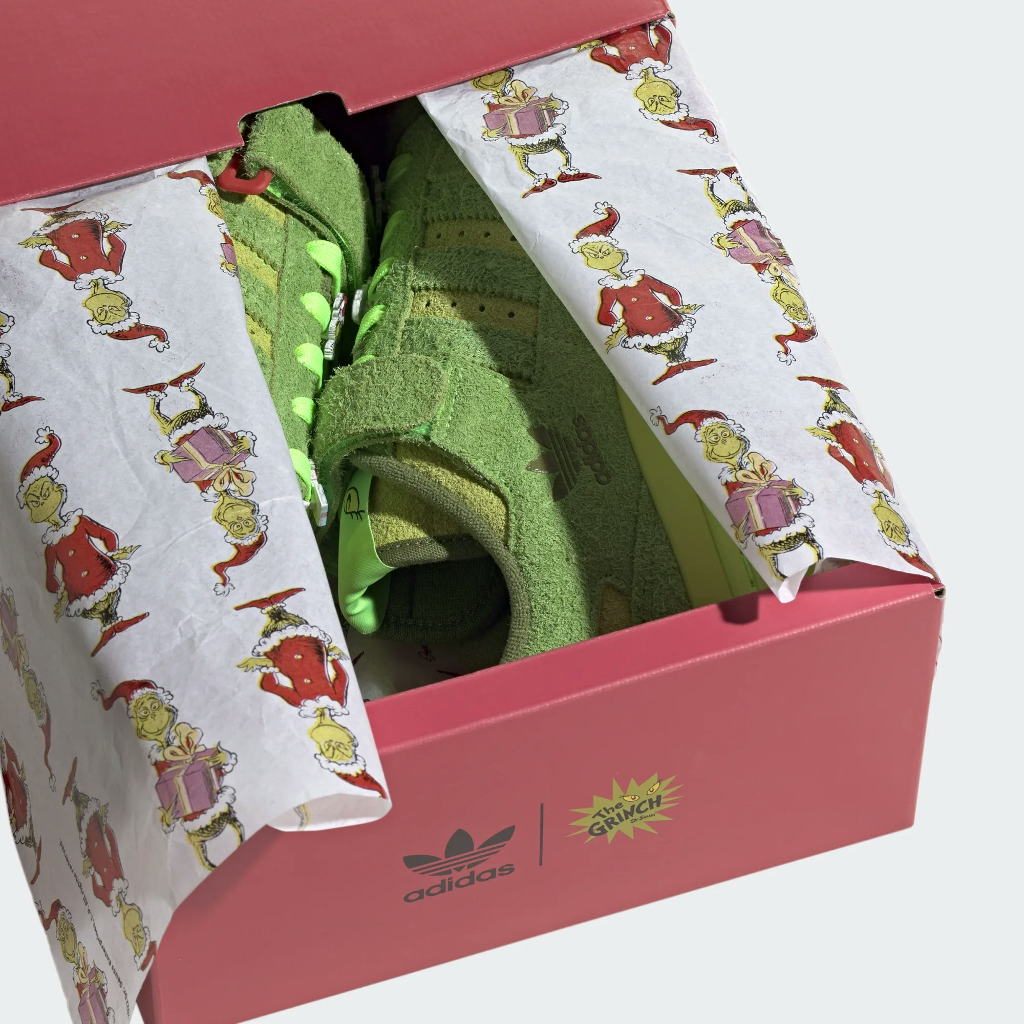 The Grinch x adidas Forum Low "Stole Christmas"