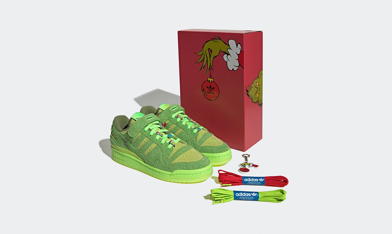 The Grinch x adidas Forum Low "Stole Christmas"