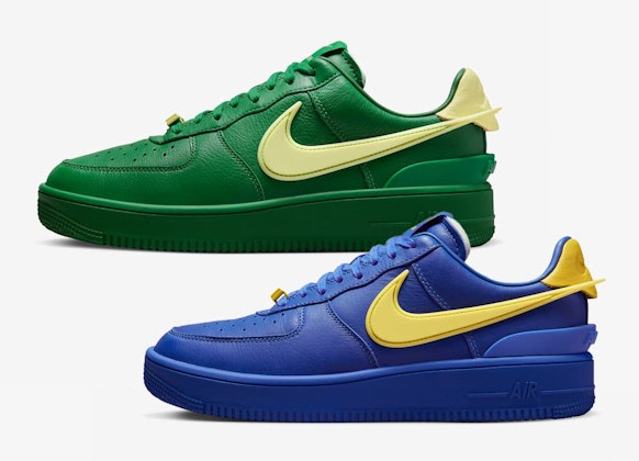AMBUSH x Nike Air Force 1 "Pine Green" & "Game Royal"