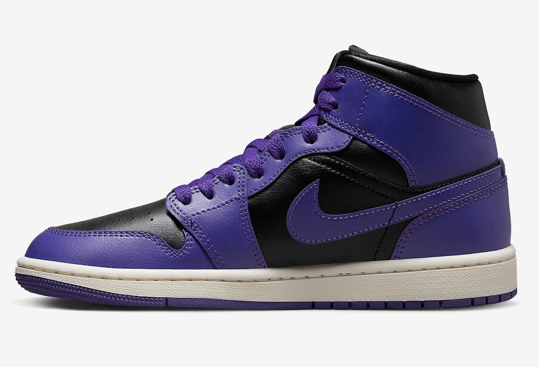 Black and purple jordans top