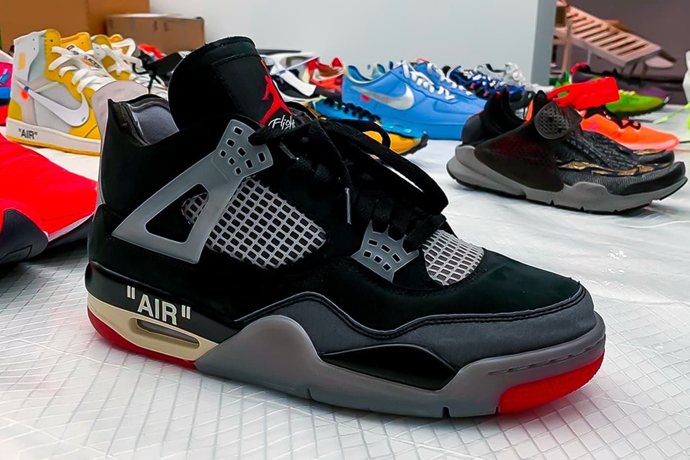 Off White x Air Jordan 4 "Bred" Sample