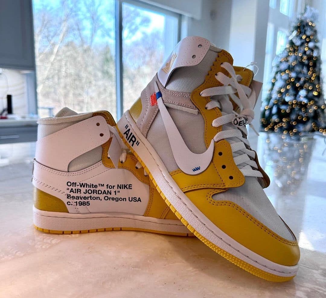 Off White x Air Jordan 1 High "Canary Yellow"