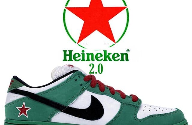 Heineken nike sb high Clearance