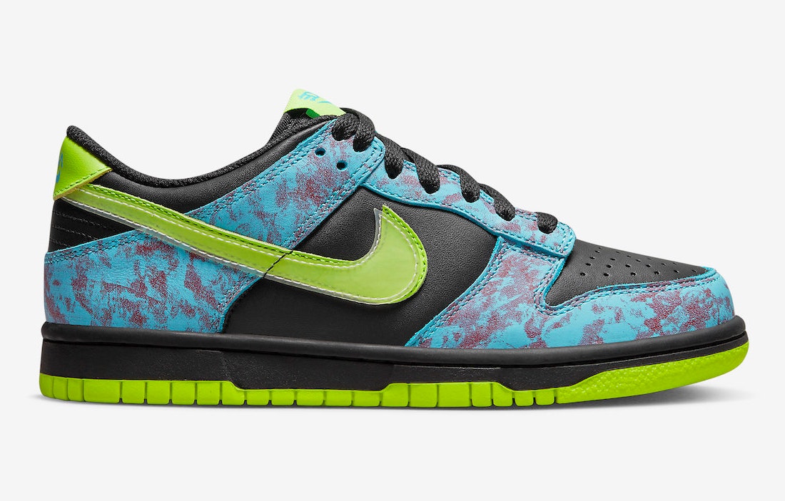 Nike Dunk Low GS "Acid Washed Volt"