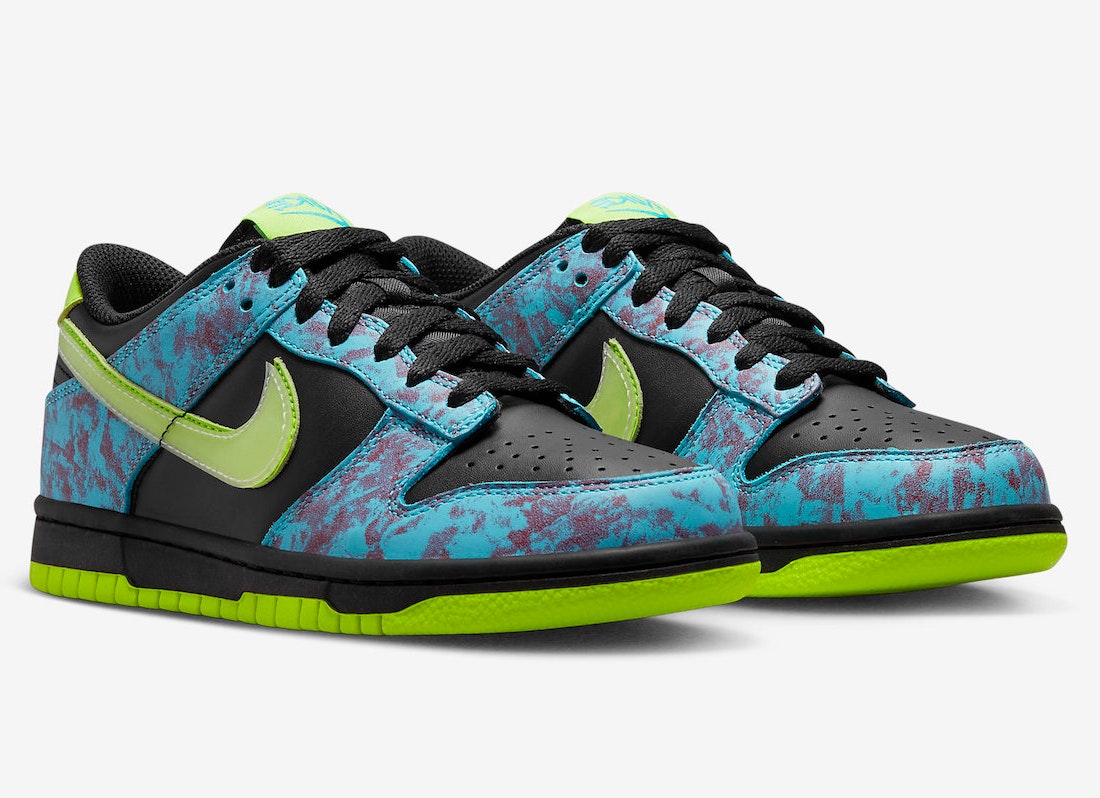 Nike Dunk Low GS "Acid Washed Volt"