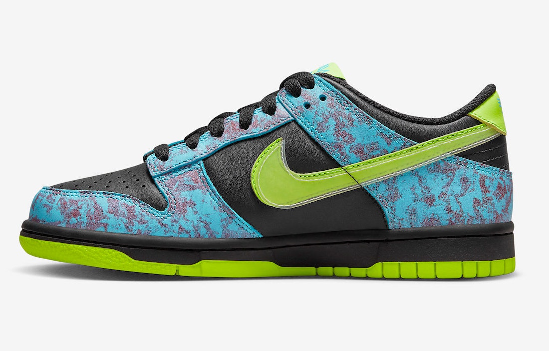 Nike Dunk Low GS "Acid Washed Volt"